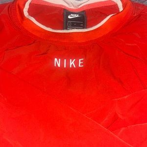 Red Nike Windbreaker Crop